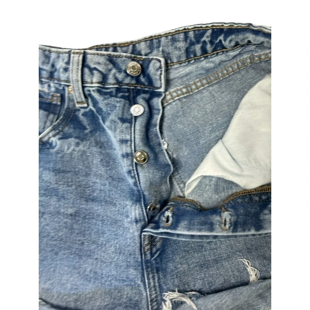 Wild Fable Highest Rise Cuttoff Jean Shorts Cheeky Denim Distressed Size 8 Beach